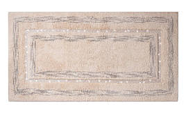 Килимок для ванної Diamond beige 65*140см, колір бежевий, бавовна 100%