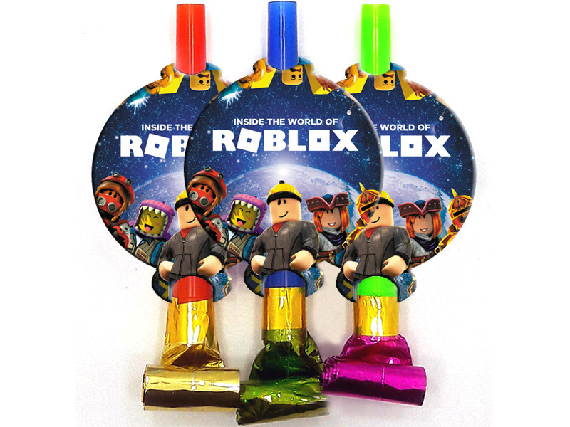 Язички - гудки (6 шт) в стилі "Роблокс" карнавальні малотиражні -