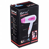 Дорожній фен складаний Gemei GM 1756 з функцією іонізації, фото 3