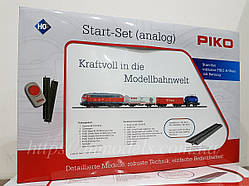 Дитяча Залізниця. Стартовий набір вантажного поїзда з тепловозом BR218, масштаб 1/87 H0. Piko 57154