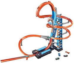 Моторизований трек "Вежа Небоскреб" Hot Wheels Sky Crash Tower Motorized Track, фото 3