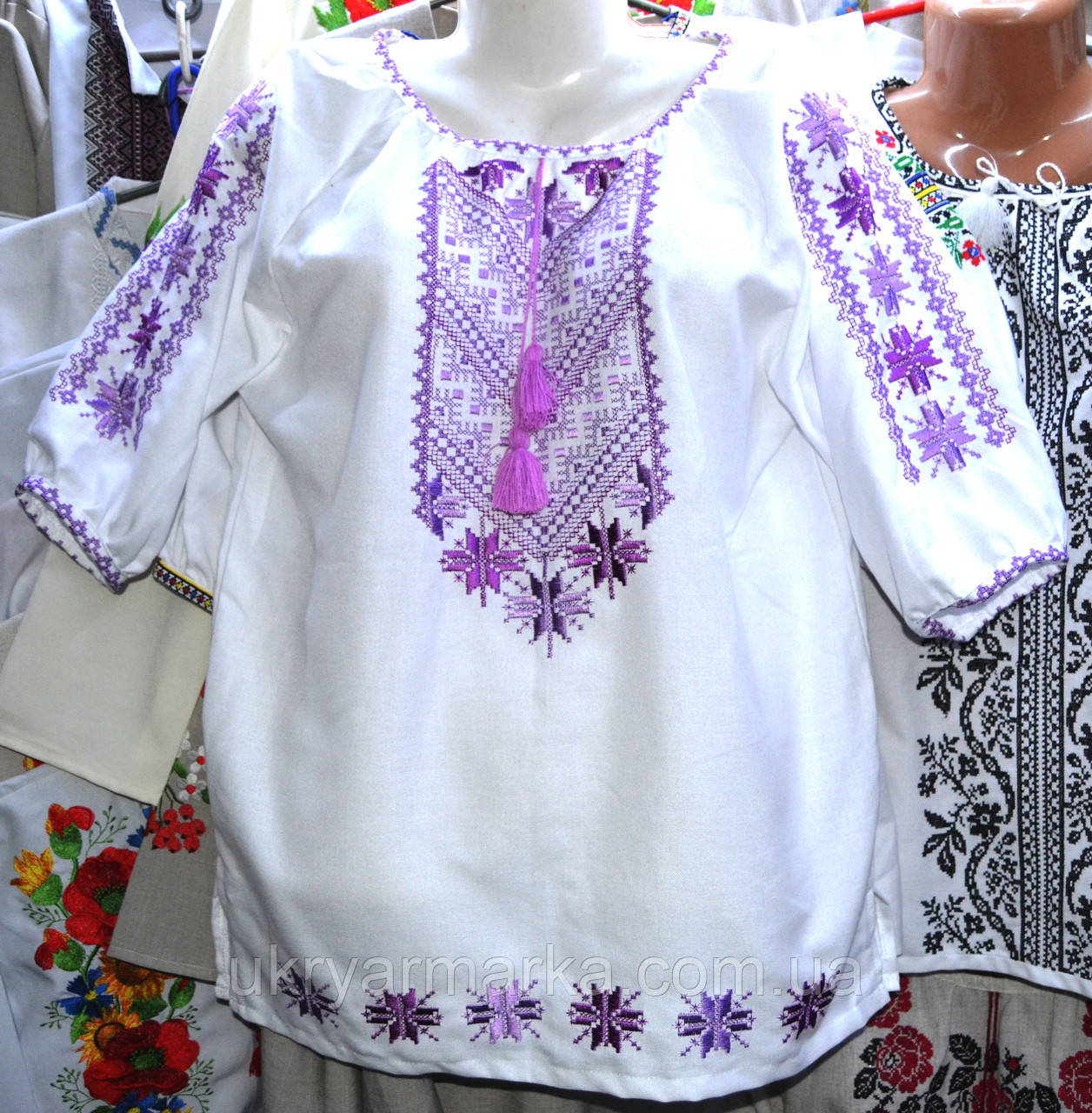 Сорочка жіноча вишита "Фіалка"
