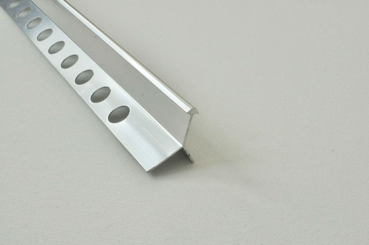 Уголок для плитки Мерседес алюминиевый полированный Cezar 10 мм 2.5 м ZW10 - фото 1 - id-p1343304675