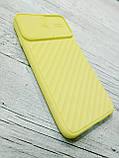 Захисний силіконовий чохол Iphone 7 8 SE з захистом камери Жовтий, фото 3