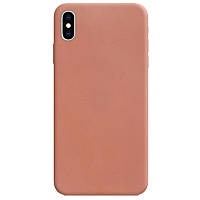 Силиконовый чехол на iPhone XS Max (6,5 дюйм) / Айфон Икс Эс Макс (6,5 дюйм) Rose Gold