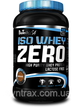 Iso Whey Zero Lactose Free BioTech 908 грамів (сироваковий протеїн біотеч)
