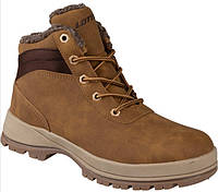 Зимние, замшевые, теплые, коричневые ботинки унисекс - Lotto, размер в наличии 36 - длина стельки 23 см