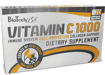 Vitamin C 1000 BioTech USA 30 tabs.