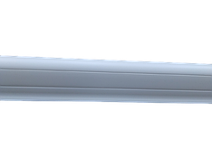 Плінтус пластиковий TIS білий 10001 / 18х56х2500 мм