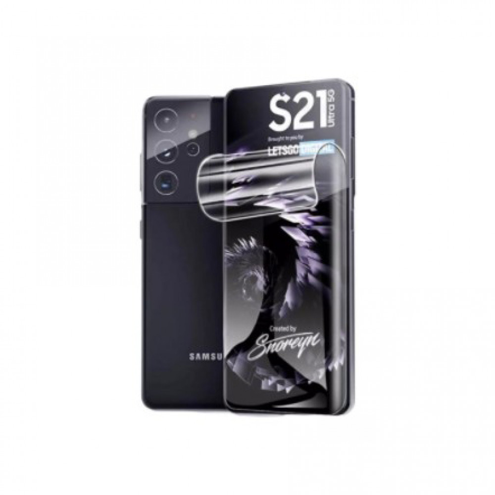 Протиударна гідрогелева плівка Hydrogel Film для Samsung Galaxy S21 Ultra 5G, Transparent, фото 1
