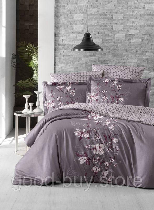 First Choice Evan Lilac постільна білизна сатин сімейний 160х220х2