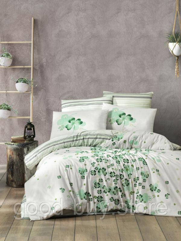 First Сhoice Change/Chance green постільна білизна ранфорс євро 200х220