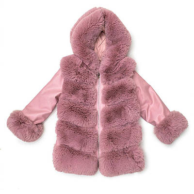 Куртка зимова для дівчаток Wange 13 рожевий 8860 5