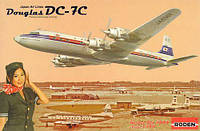 Пластикова модель 1/144 Roden 303 американський авіалайнер DC-7C Japan Air Lines