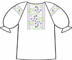 Сорочка під вишивку для дівчинки з коротким рукавом 159-12-09-32 Розмір 32
