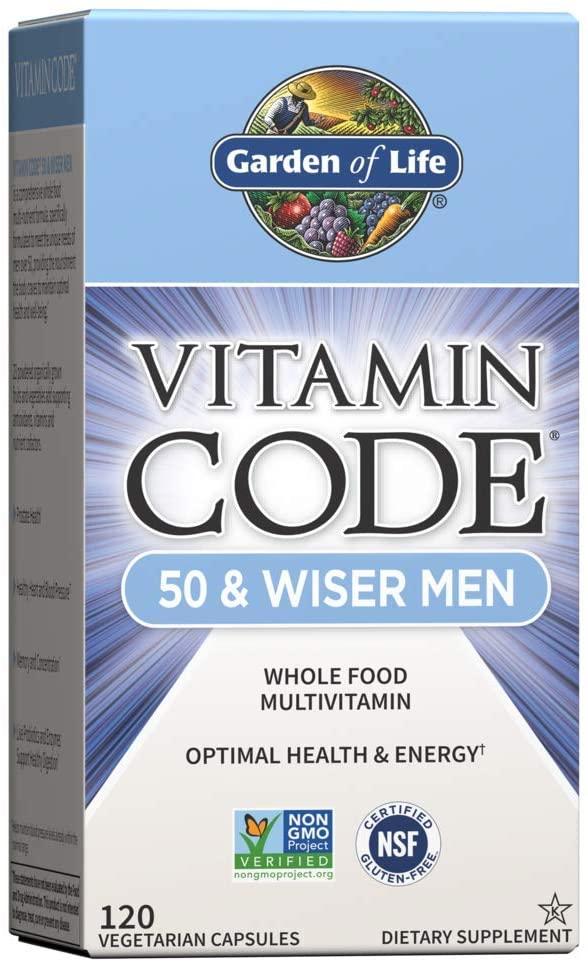 Garden of Life Vitamin Code 50 & Wiser Men's 120 капсул