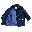Пальто демісезонне для дівчаток 3Q 104 синє QA86508 110, фото 4