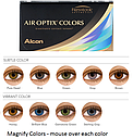 Розпродаж -8.0 gemstone green Кольорові контактні лінзи Air Optix Color, фото 4