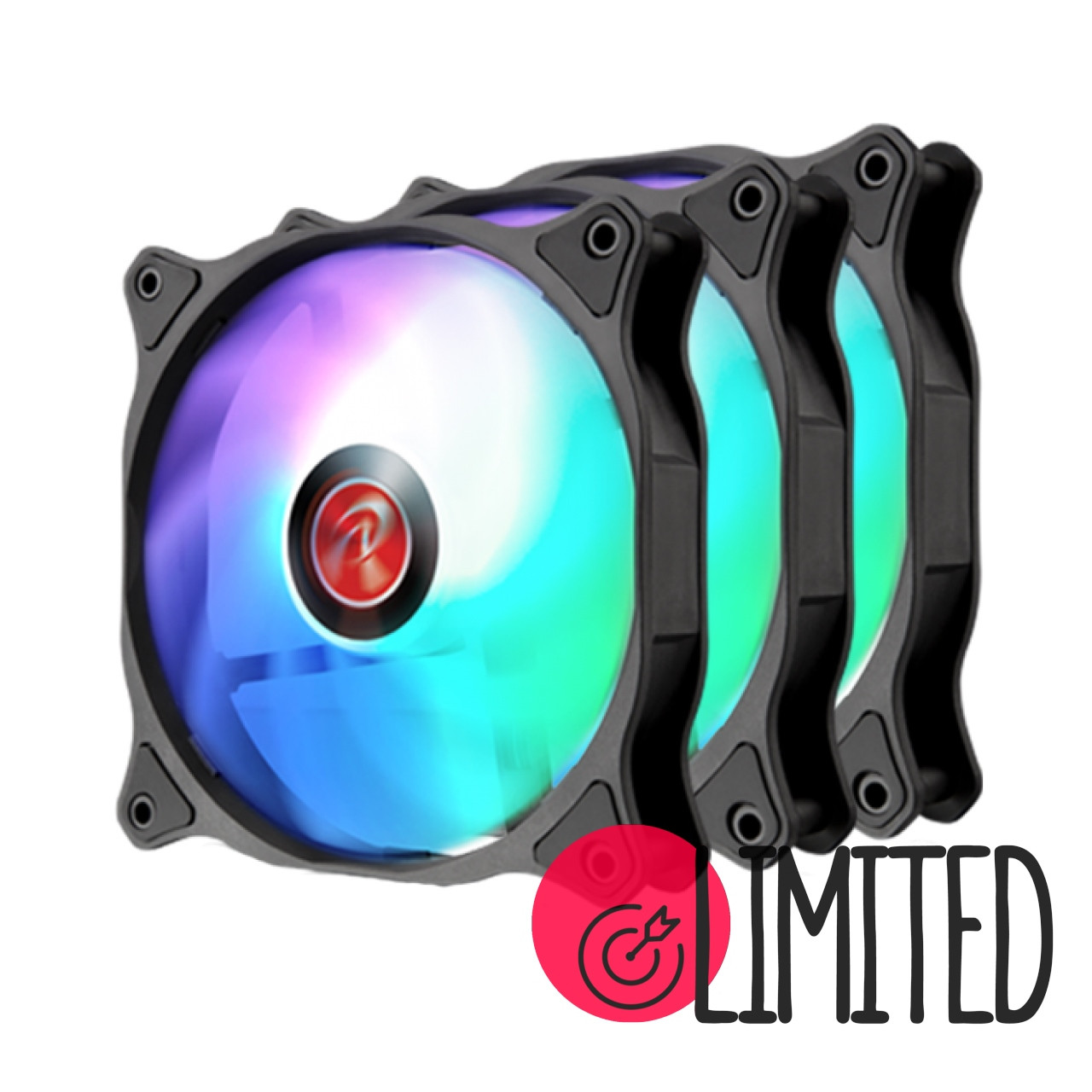 Комплект вентиляторів RAIJINTEK EOS 12 Rainbow ARGB (0R40B00192)