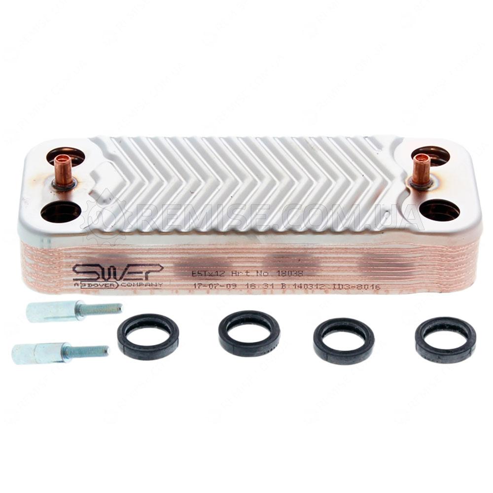 Вторинний теплообмінник Viessmann 7825533 Vitopend WH1B 24 кВт., SWEP E5Tx12 7856846