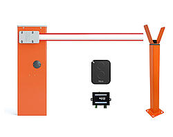 NICE WIDE M - Автоматичний шлагбаум (стріла 4 метри) Стаціонарна опора, 1 шт., Модуль до 1000 контактів
