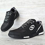 Кросівки чоловічі чорного кольору (Сгк-321), фото 3