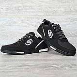 Кросівки чоловічі чорного кольору (Сгк-321), фото 6