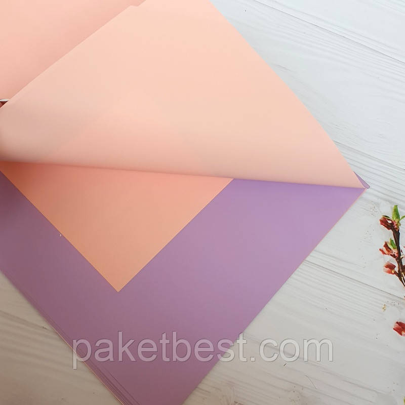 Флористична плівка "Широкий кант" ( 58х58 см) 20 штук Бежевий, фото 1