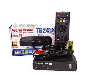 Тюнер Т2 World Vision T624D2 IPTV, дисплей, фото 2