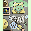 Розвиваюча дошка розмір 50*60 Бизиборд для дітей "Нюдовий" на 43 елемента!, фото 3