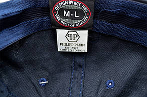 Кепка фулка Classic Philipp Plein 55-57 темно-синя (C 0919-421), фото 5
