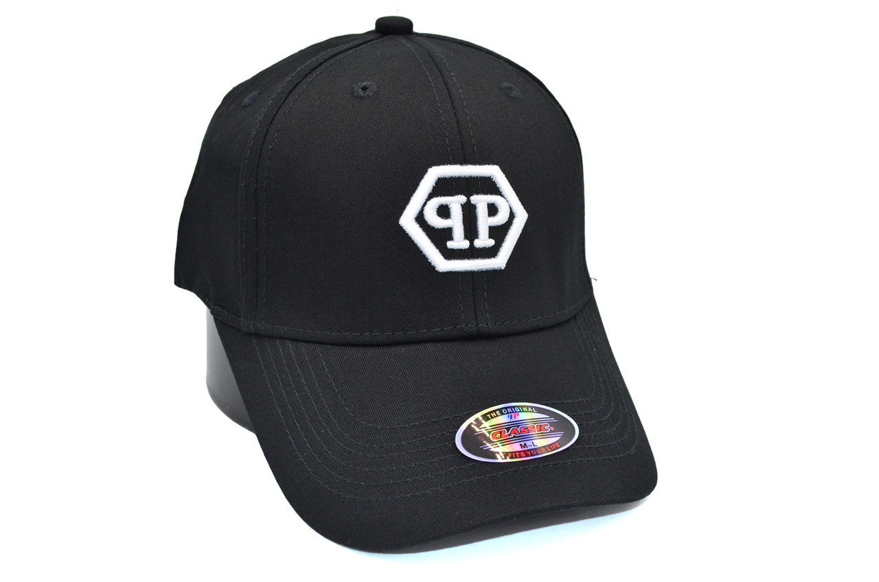 Кепка фулка Classic Philipp Plein 55-57 чорна (C 0919-422)