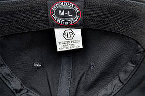 Кепка фулка Classic Philipp Plein 55-57 чорна (C 0919-422), фото 4