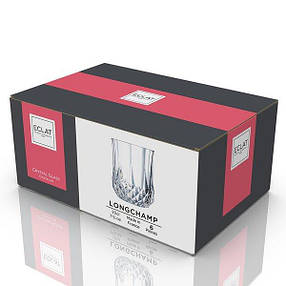 Набір низьких стаканів з кришталевого скла Eclat Longchamp 230 мл 6 шт (L9758), фото 3