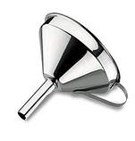 Воронка (лійка) з нержавіючої сталі 13 см. зі знімним фільтром, фото 5