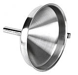 Воронка (лійка) з нержавіючої сталі 13 см. зі знімним фільтром, фото 6