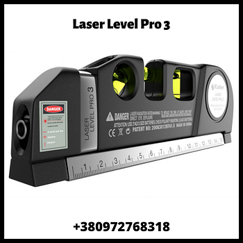 Лазерний рівень з рулеткою Laser Level pro 3 | Лазерний будівельний рівень