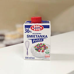 Вершки тваринні Mlekovita Smetanka 36% 500 мл