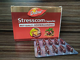 Стресском Ашвагандха Дабур, Stresscom Ashwagandha Dabur, 10 капсул