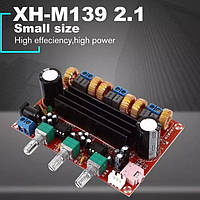 Усилитель звука XH-M139 2.1 2х50 1х100 Вт сабвуфер 12-24В трехканальный
