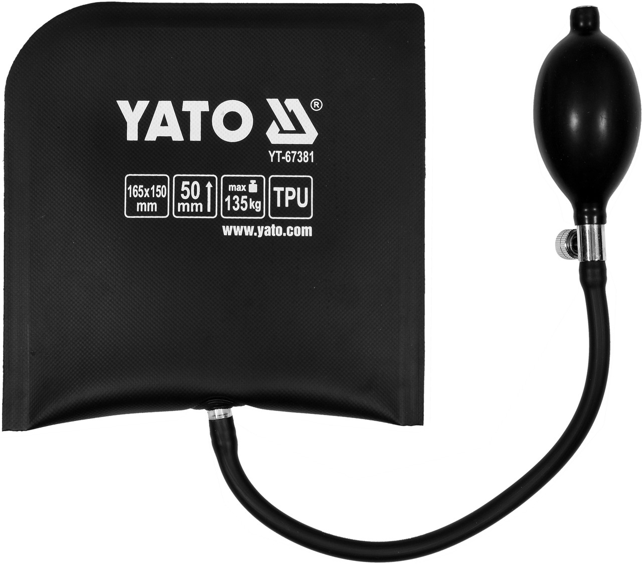 Подушка монтажна до 135 кг надувна YATO 165х150мм