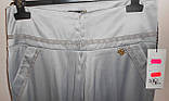 Атласні жіночі світло-сірі вузькі штани розмір 36-38 S&U, фото 5