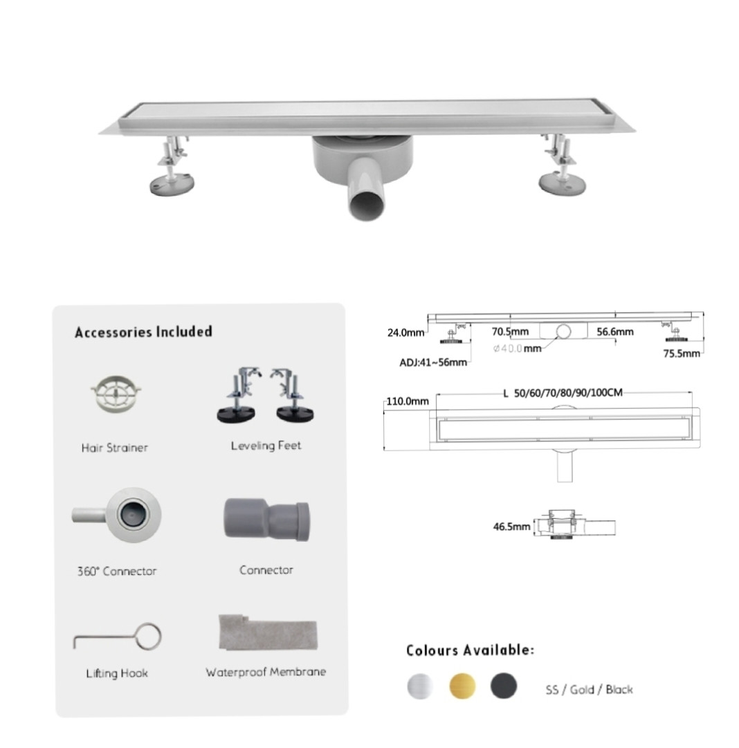 Трап для душа combo, BW-Tech R04300 комбинированный сифон - фото 2 - id-p1343547449