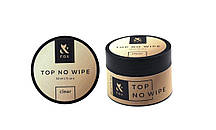 Топ для гель-лаку без липкого шару F.O.X Top No Wipe Clear в баночці, 30 мл