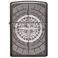 Зажигалка zippo 29232 Compass 2018 Black Ice Laser