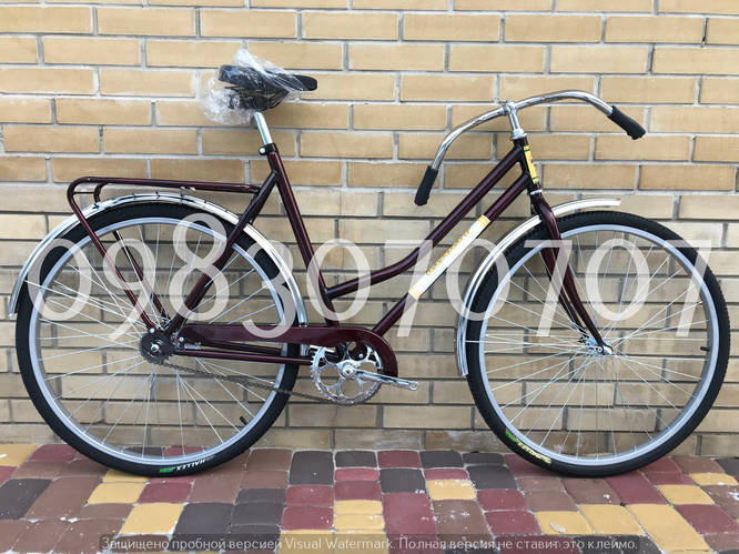 Велосипед женский Украина Люкс 28" Дамский велосипед с корзиной ...