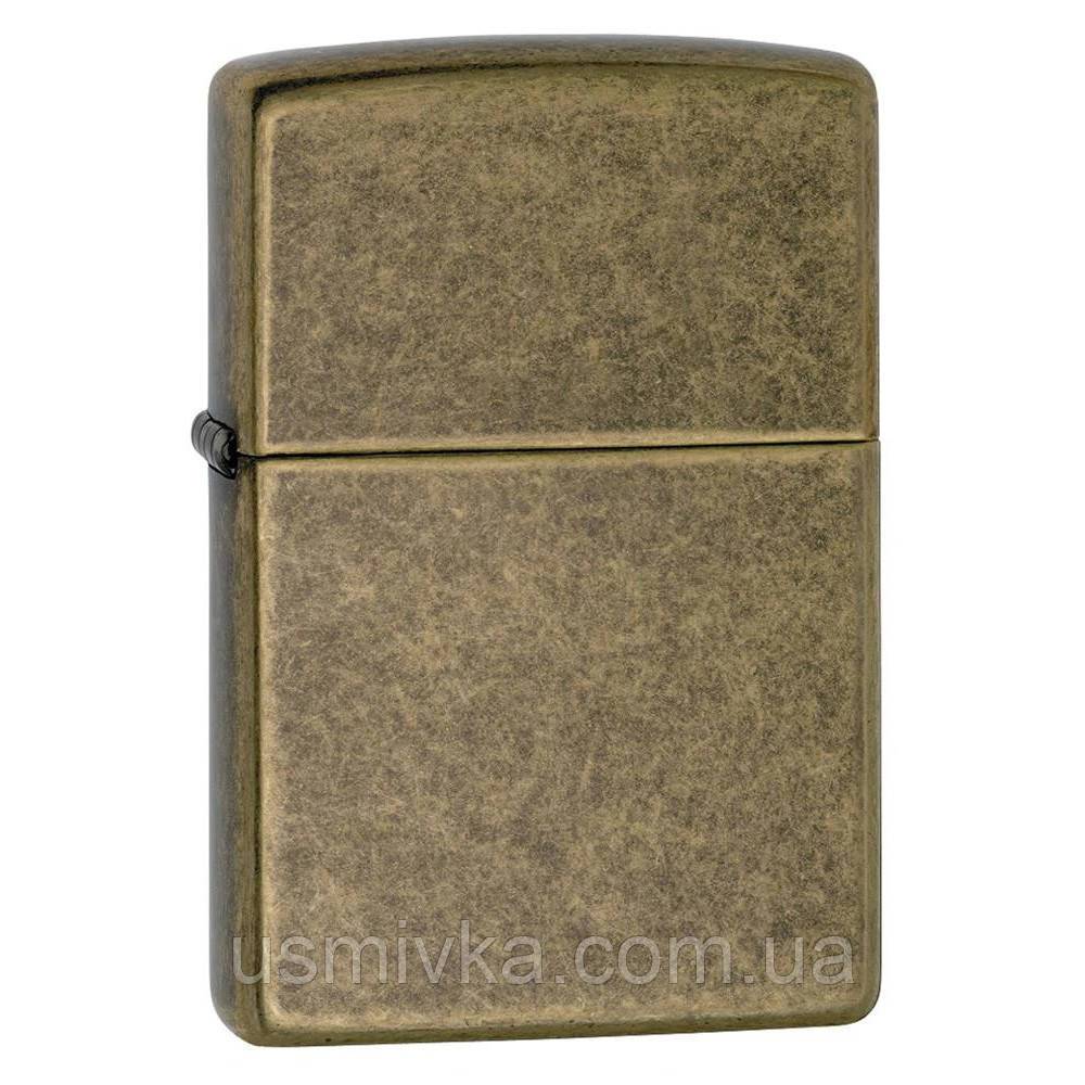 Запальничка Zippo 201FB Antique Brass (Антикварна мідь), фото 1