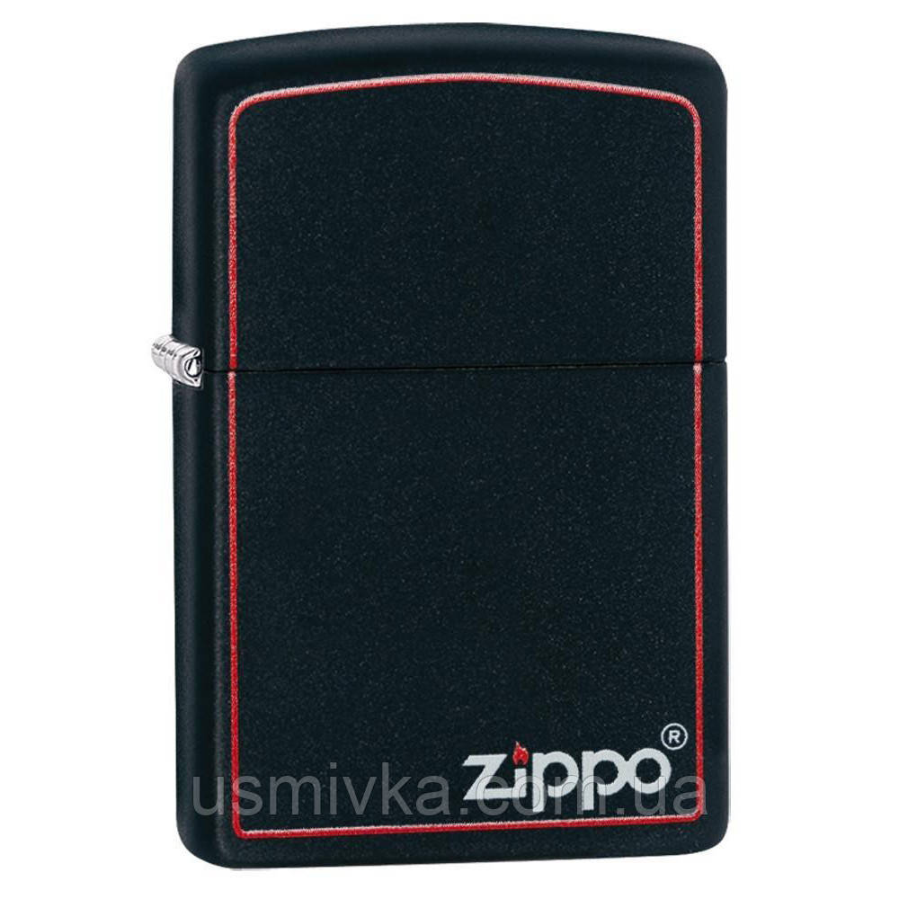 Зажигалка бензиновая Zippo 218 ZB BLACK MATTE Черная матовая - фото 1 - id-p323933045