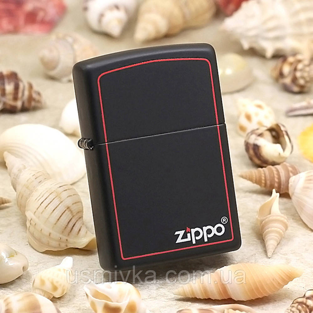 Зажигалка бензиновая Zippo 218 ZB BLACK MATTE Черная матовая - фото 5 - id-p323933045