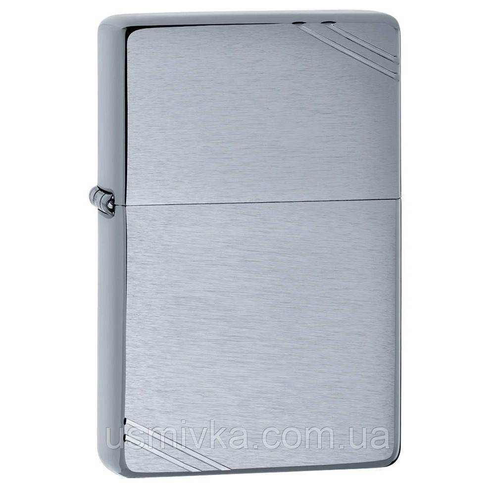 Запальничка Zippo 230 BRUSHED CHROME сіра 230, фото 1